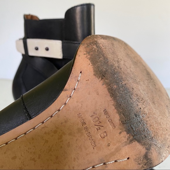 Elizabeth & James Solar Ankle Boots Black/White - Picture 12 of 13